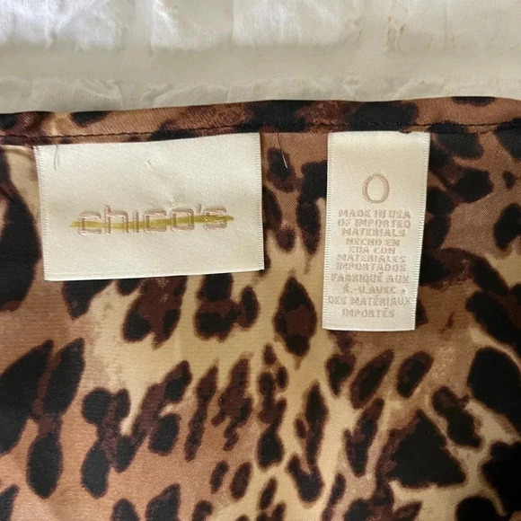 Chicos satin leopard tassel blouse - Picture 7 of 11